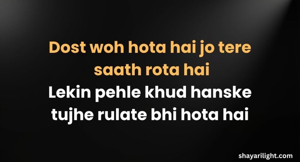 2 Line Funny Shayari for Friends