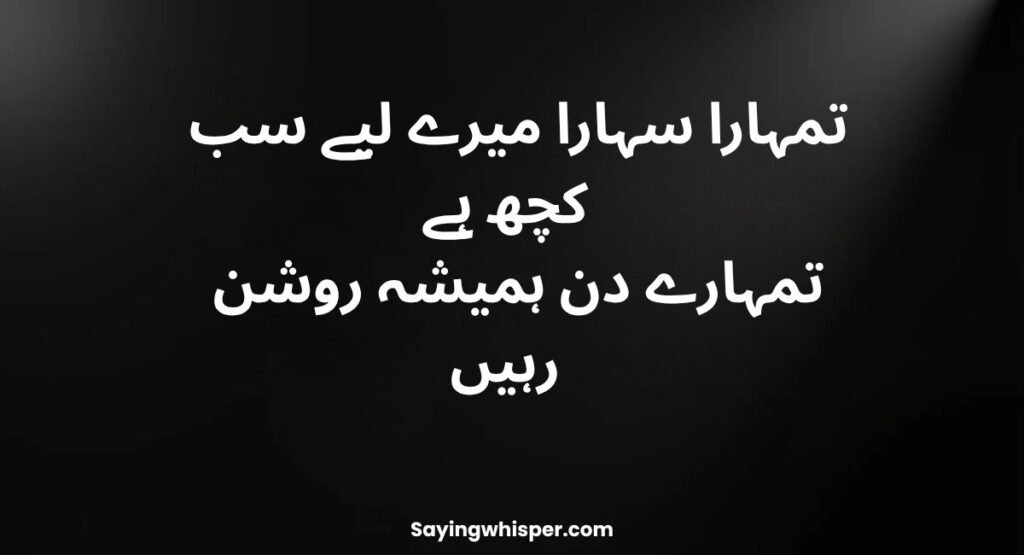 Birthday Poetry in Urdu for Brother