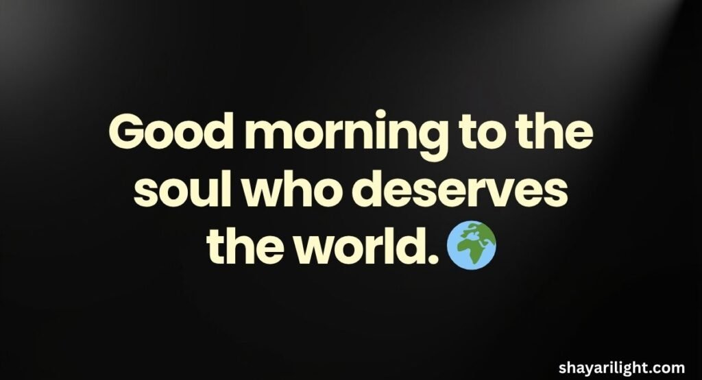 1 Line Good Morning Shayari in English