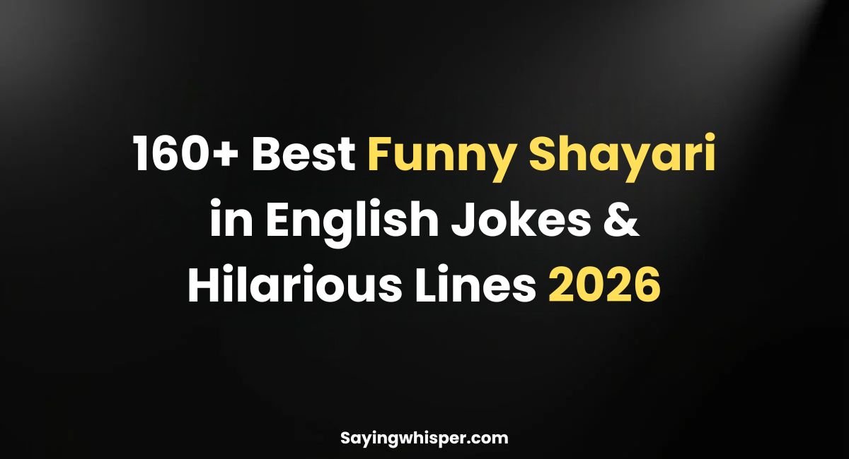 Best Funny Shayari in English Jokes & Hilarious Lines 2026