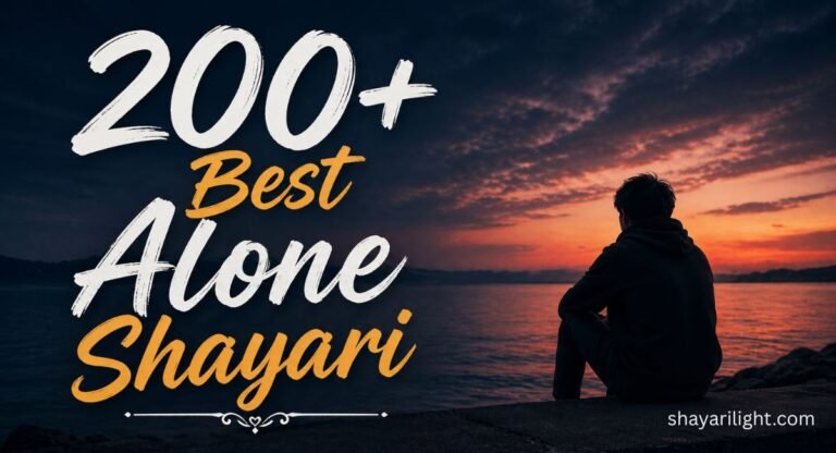 Best Alone Shayari | तन्हाई और यादों वाली शायरी 2026