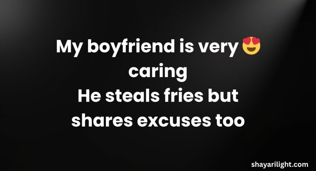 Funny Shayari in English for Boyfriend