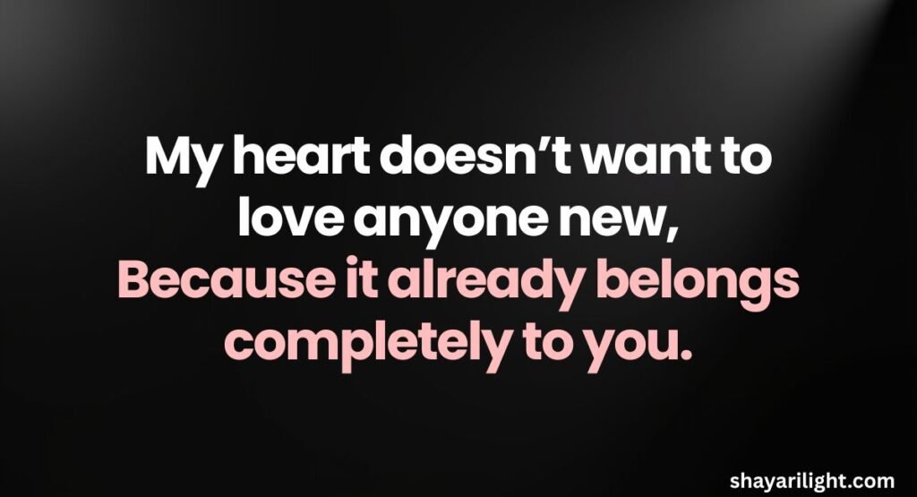 Heartfelt 2 Line Propose Shayari in English