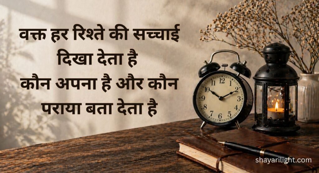 Rishte Waqt Shayari in Hindi