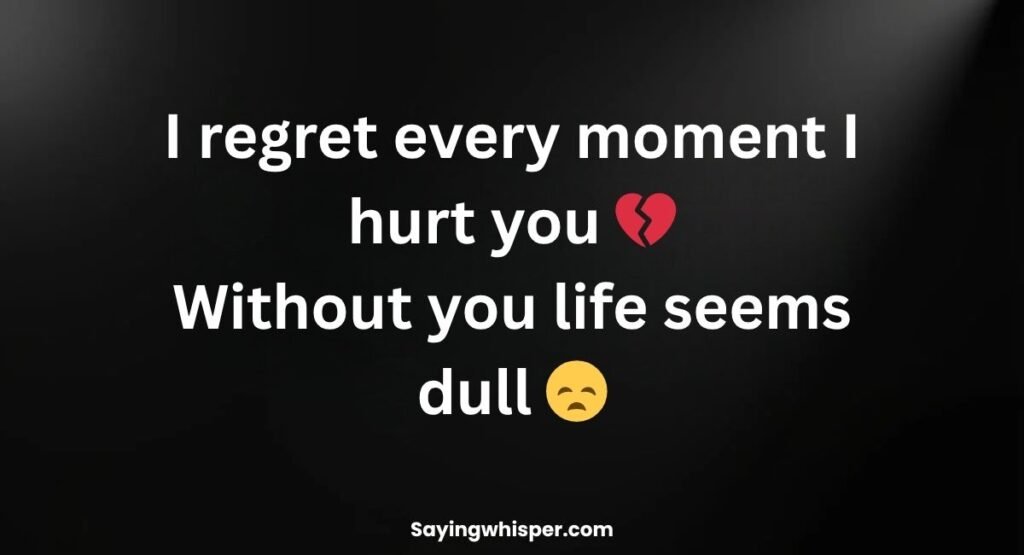 Sorry Shayari in English