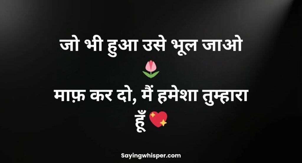 Sorry Shayari in Hindi for Wife