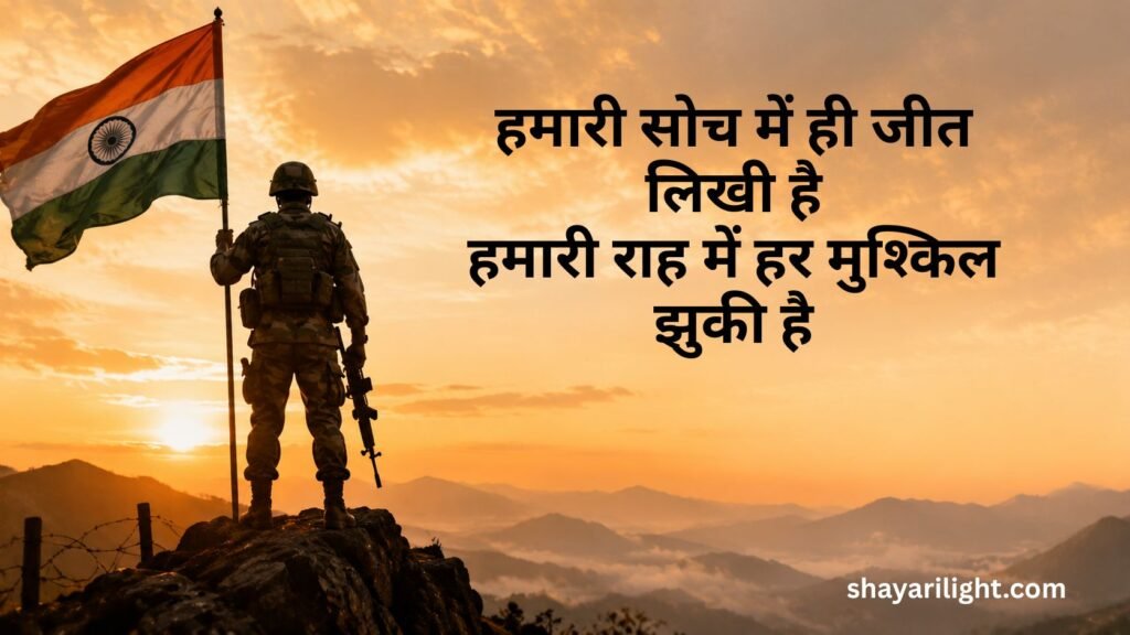 Attitude Army Shayari in Hindi