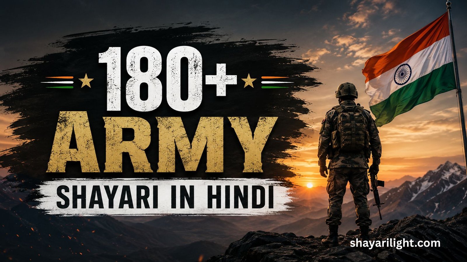Best Army Shayari in Hindi | 2 Line, Status & Motivational Shayari