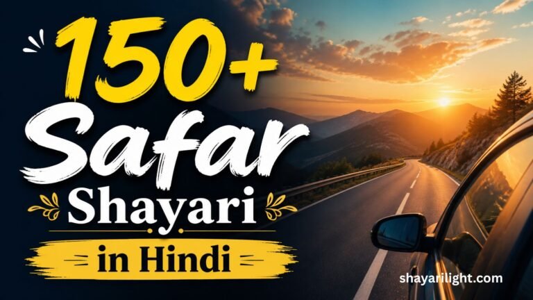 Best Safar Shayari in Hindi | ज़िंदगी का सफ़र कुछ खट्टा, कुछ मीठा