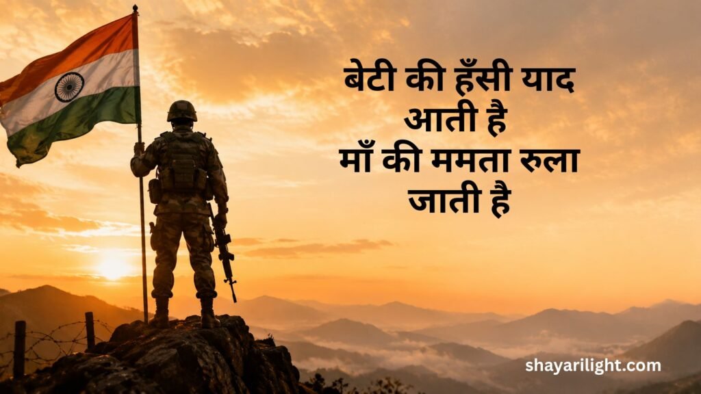 Emotional Army Shayari in Hindi