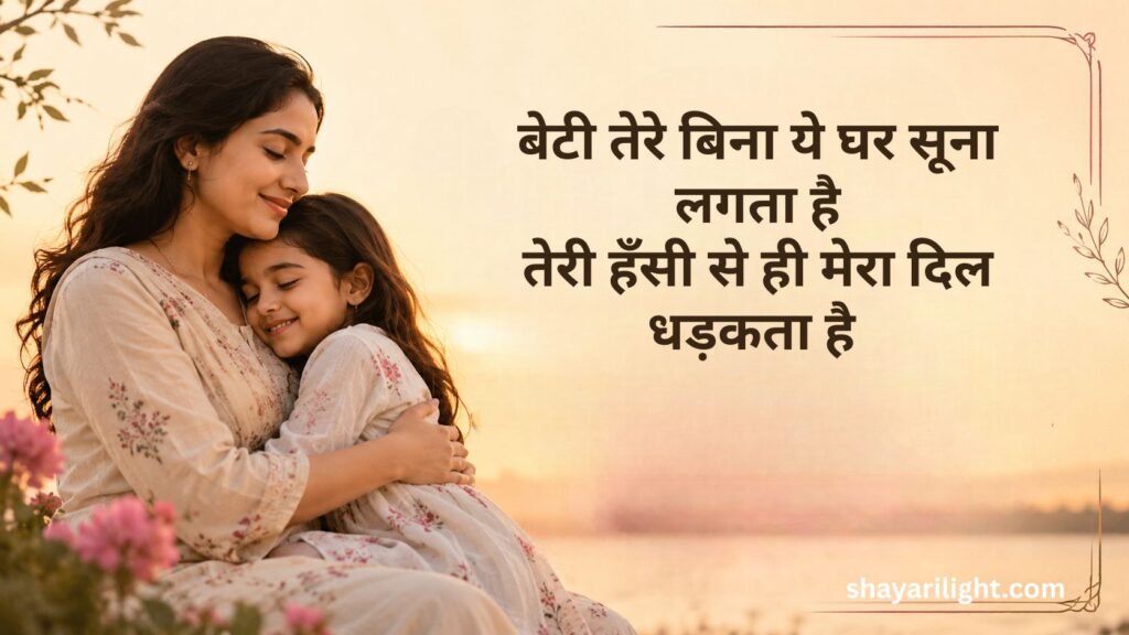 Emotional Maa Beti Par Shayari in Hindi