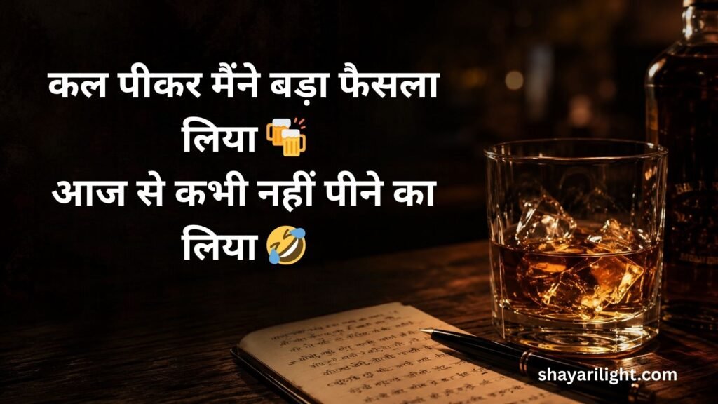 Funny Sharab Shayari in Hindi