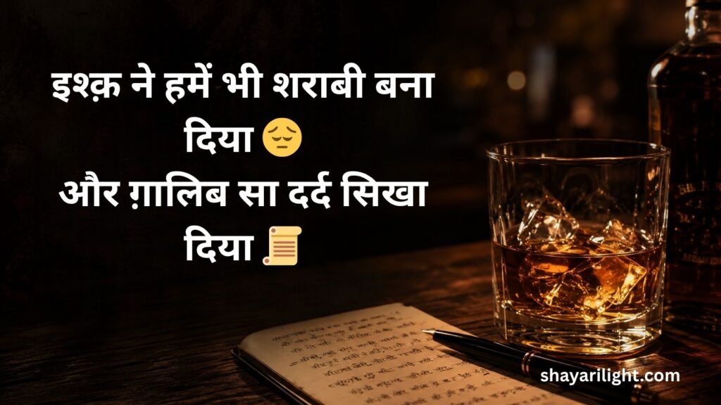 Ghalib Sharab Shayari in Hindi