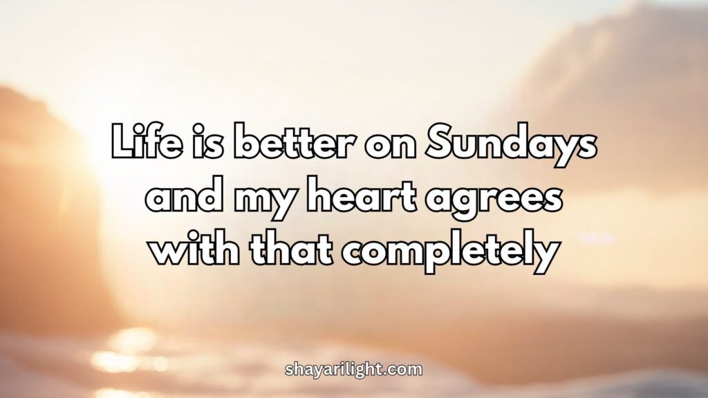 Happy Sunday Captions for Instagram and WhatsApp