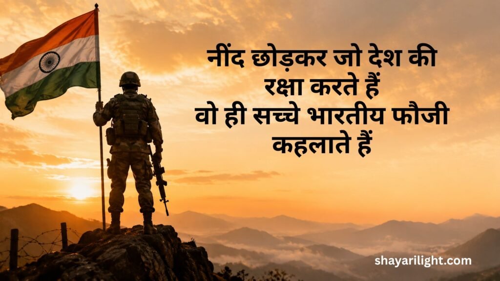 Indian Army Shayari 2 Line