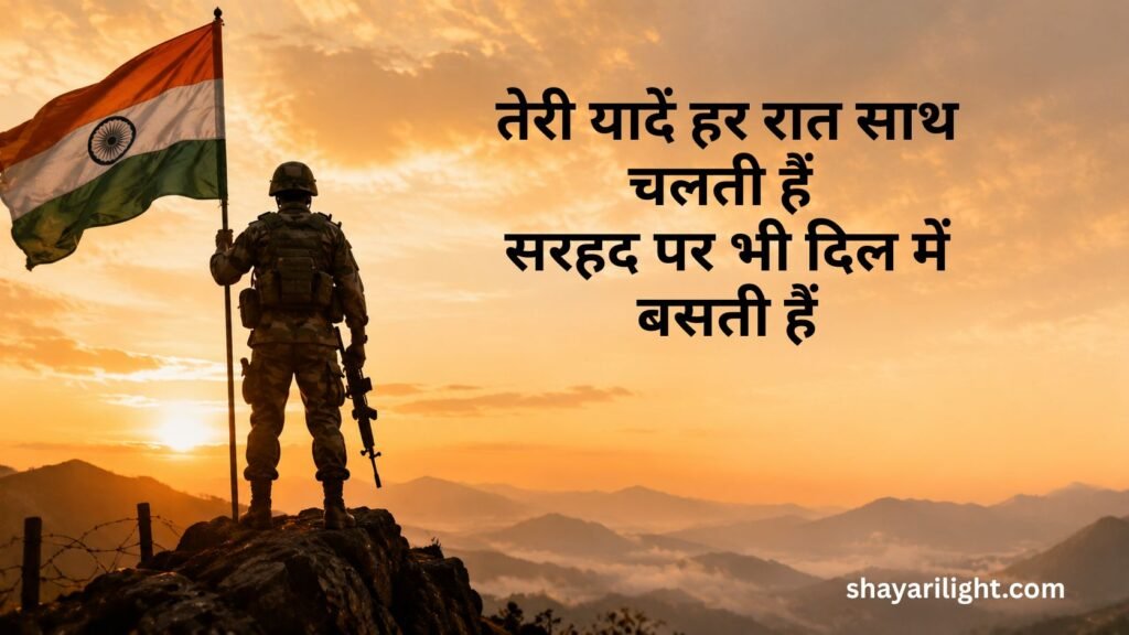 Love Army Shayari in Hindi