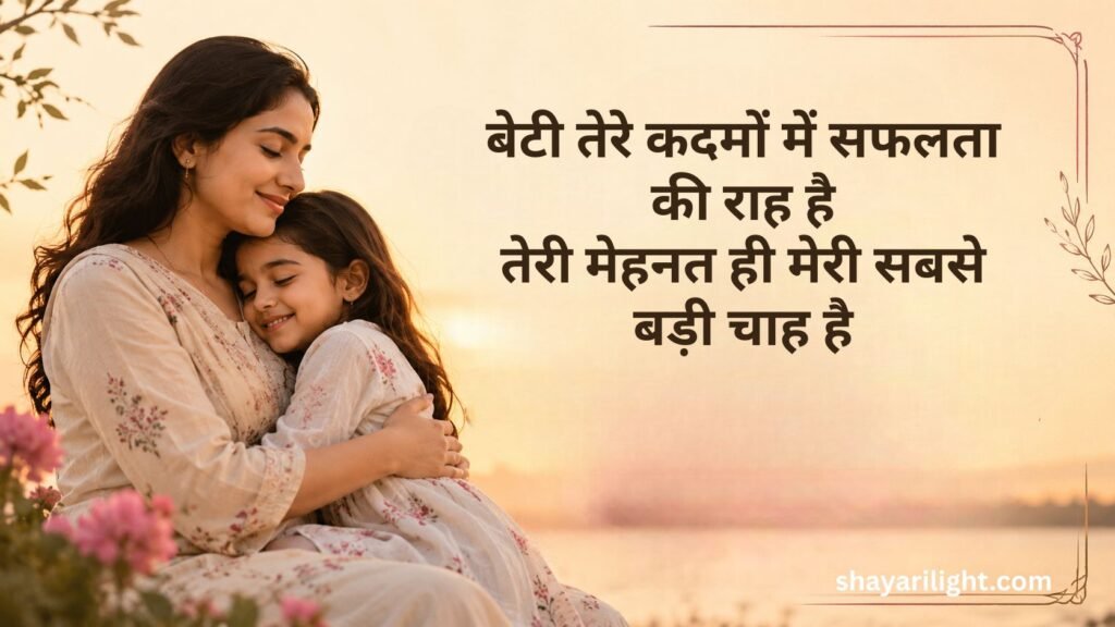 Motivational Maa Beti Shayari in Hindi