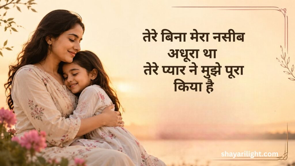 Naseeb Maa Beti Par Shayari in Hindi