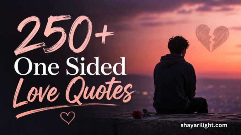One Sided Love Quotes to Heal Heartbreak & Express Feelings 