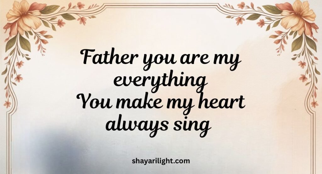 Papa Ke Liye Shayari in English