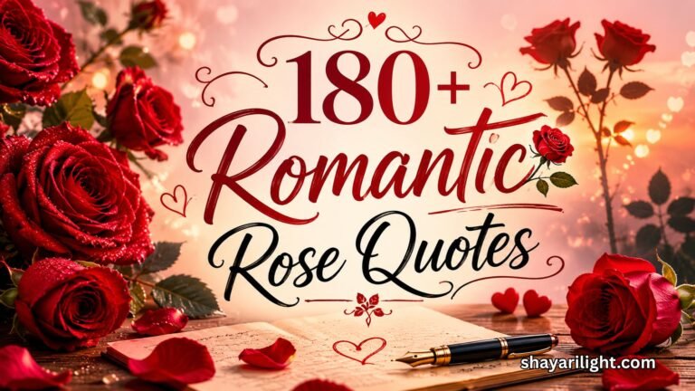 180+ Romantic Rose Quotes About Love, Beauty & Elegance