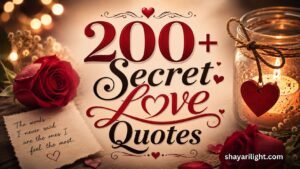 200+ Secret Love Quotes: Hidden Feelings, Crushes & Unspoken Emotions