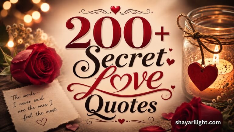 200+ Secret Love Quotes: Hidden Feelings, Crushes & Unspoken Emotions