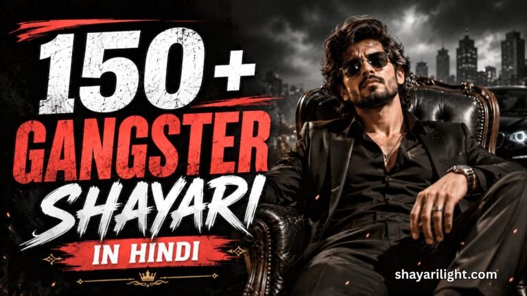 150+ Gangster Shayari In Hindi | एटीट्यूड, बदमाशी और रॉयल शायरी
