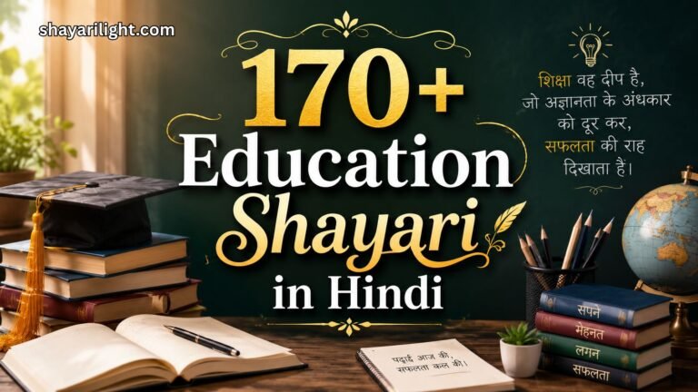 170+ Education Shayari in Hindi: पढ़ाई, ज्ञान और सफलता पर शायरी