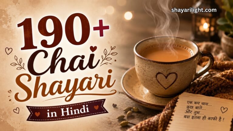 190+ Best Chai Shayari in Hindi ☕ | दिल छू लेने वाली शायरी