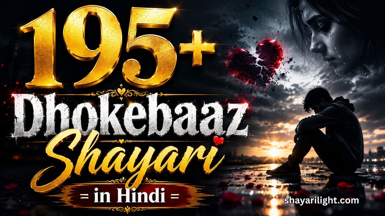 195+ Dhokebaaz Shayari​ in Hindi | बेवफ़ाई और दिल टूटने पर शायरी