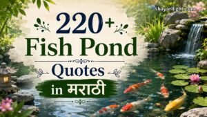 220+ Fish Pond Quotes in Marathi for School & College Events