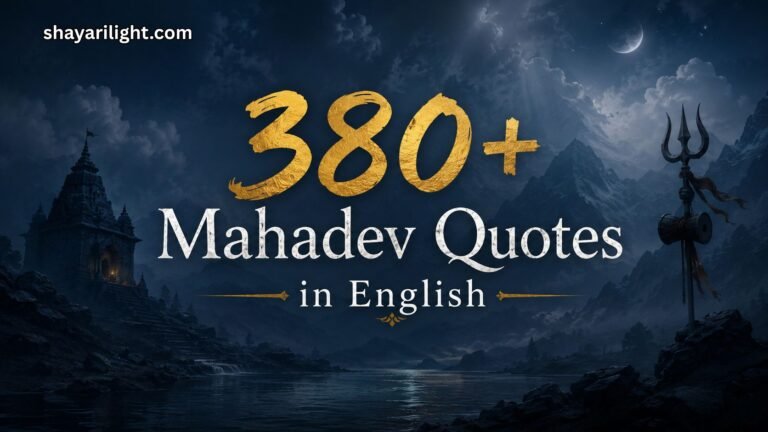 380+ Mahadev Quotes in English for Strength, Peace & Faith