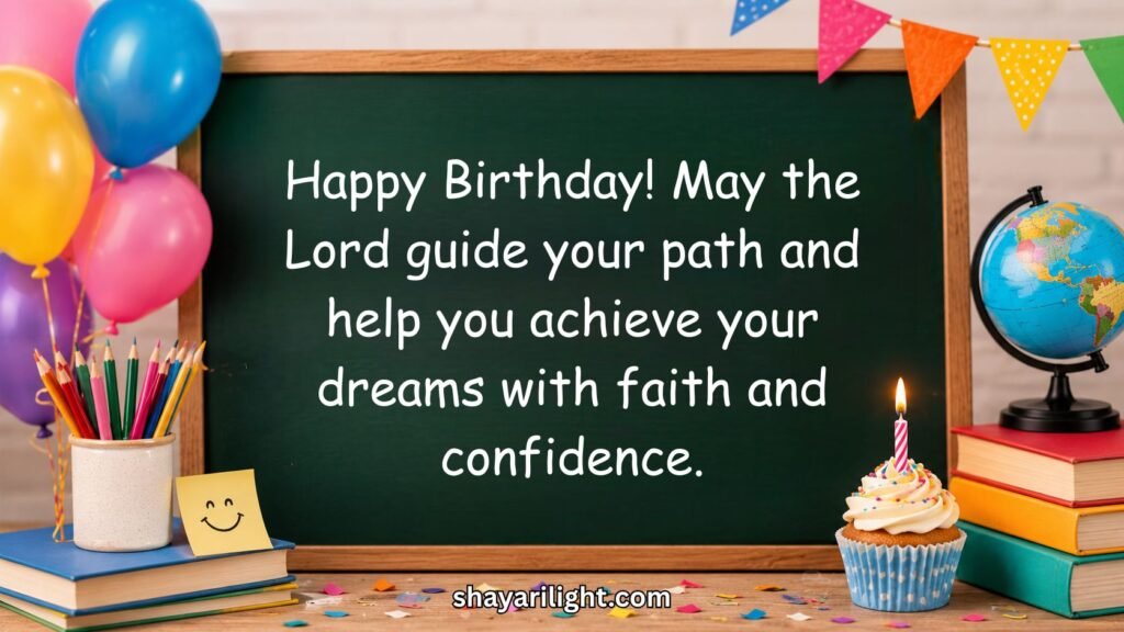 Christian Birthday Wishes for Young Students