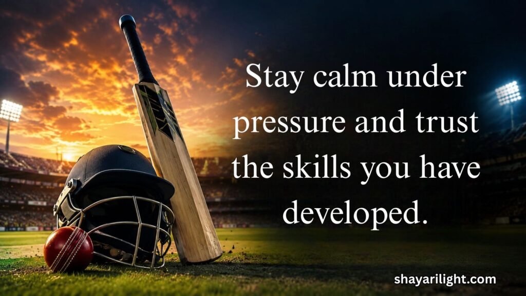 Cricket Quotes About Focus, Pressure & Performance