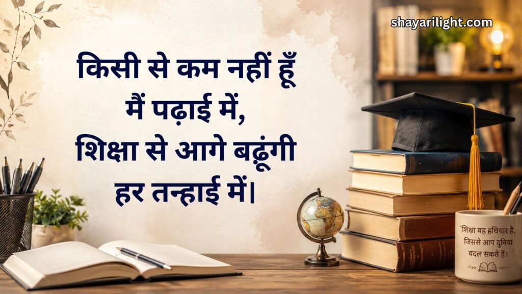 Education Shayari in Hindi for Girls