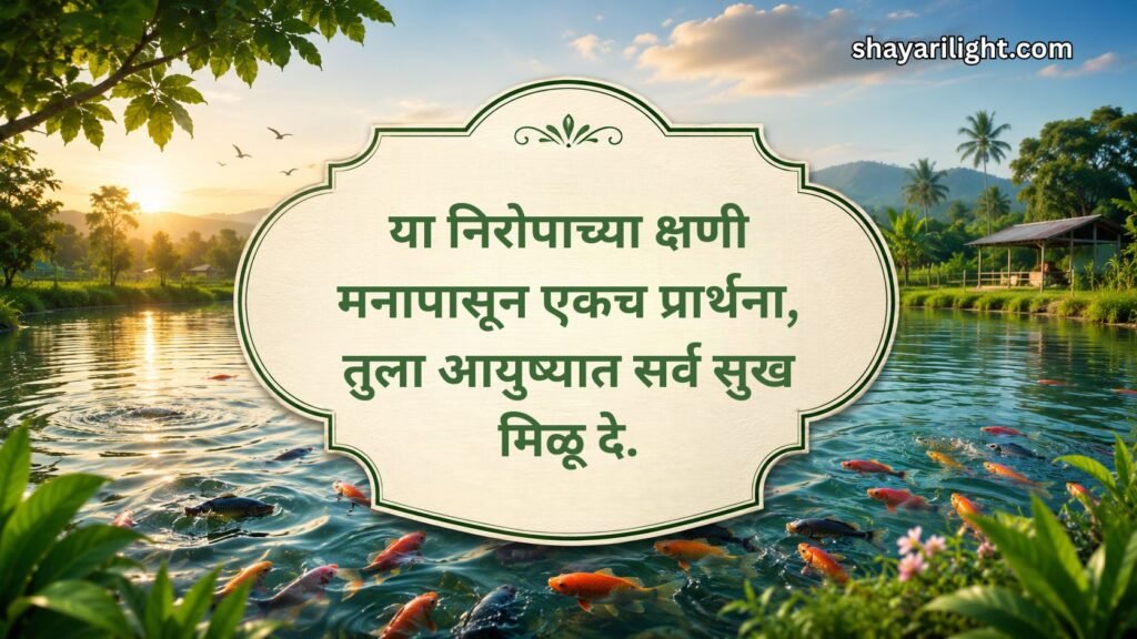 Fish Pond Quotes in Marathi for Farewell Programs