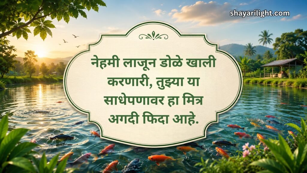 Fish Pond Quotes in Marathi for Romantic