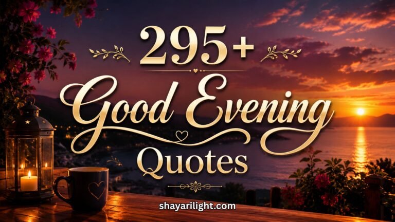 295+ Good Evening Quotes to Inspire Peace, Joy and Happiness 