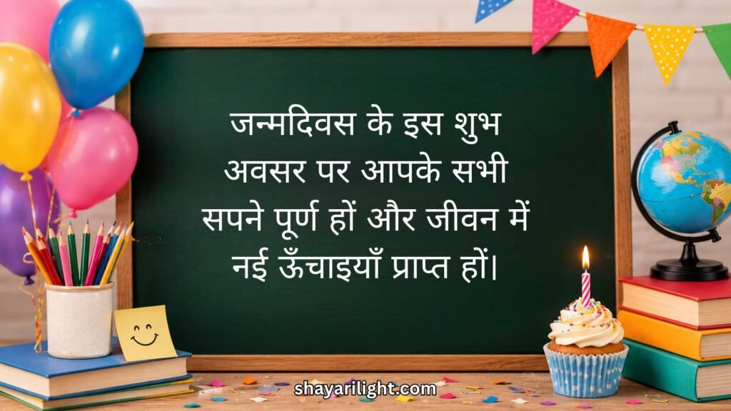Happy Birthday Wishes for Students in Hindi