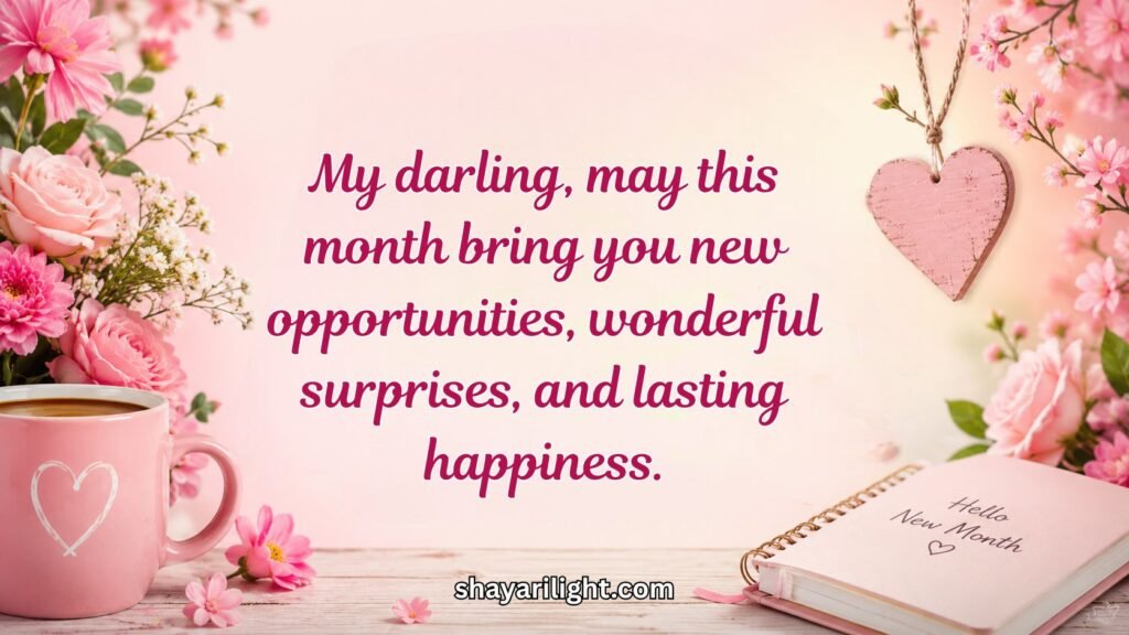 Happy New Month Wishes to My Girlfriend