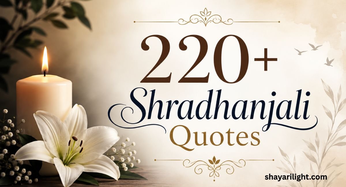 Heart-Touching Shradhanjali Quotes in Hindi & English for Tributes