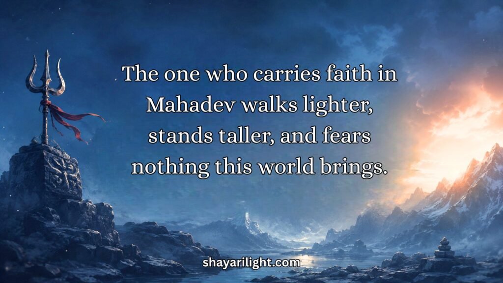 Mahadev Quotes About Faith and Belief