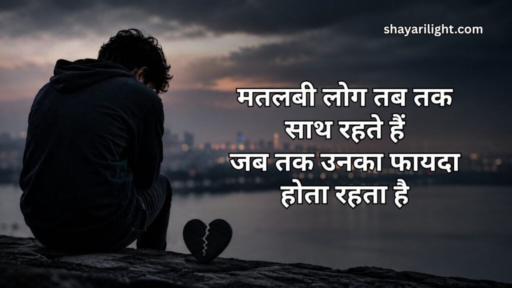 Matlabi Rishte Dhokebaaz Shayari in Hindi