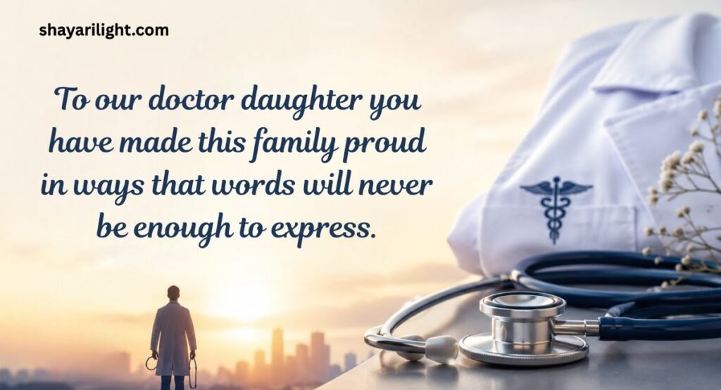 Proud To Be A Doctor Quotes for Daughter