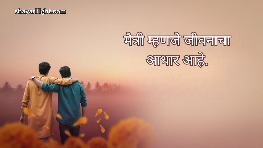 Short Friendship Quotes in Marathi