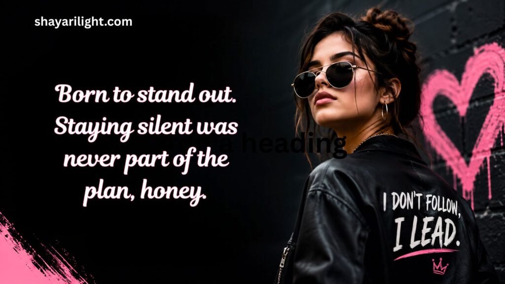 Swag Attitude Quotes For Girls