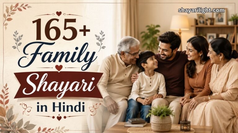165+ Family Shayari in Hindi | परिवार पर शानदार शायरी 