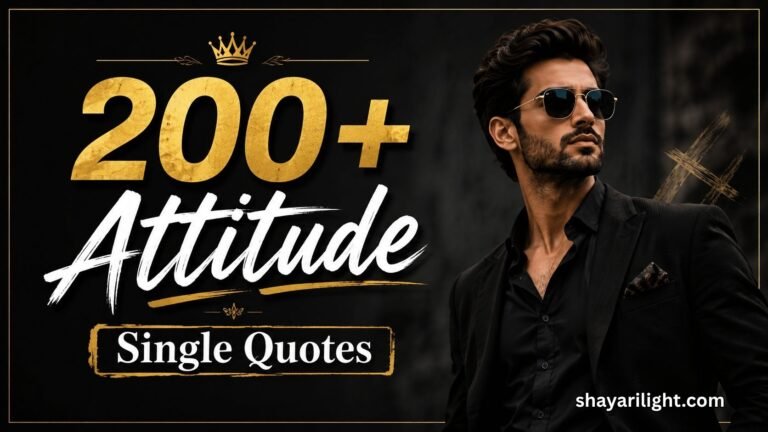 200+ Powerful Attitude Single Quotes to Inspire Confidence 