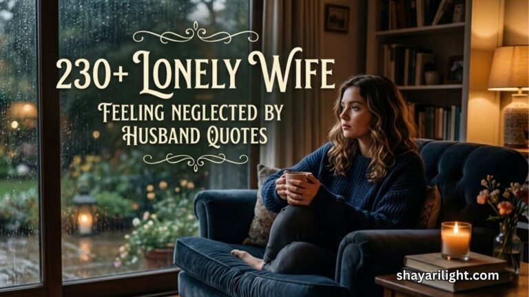 230+ Heartfelt Lonely Wife Feeling Neglected by Husband Quotes